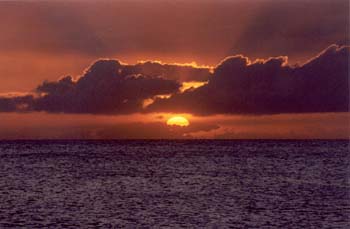 Aruba sunset from Savaneta